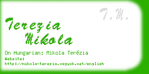 terezia mikola business card